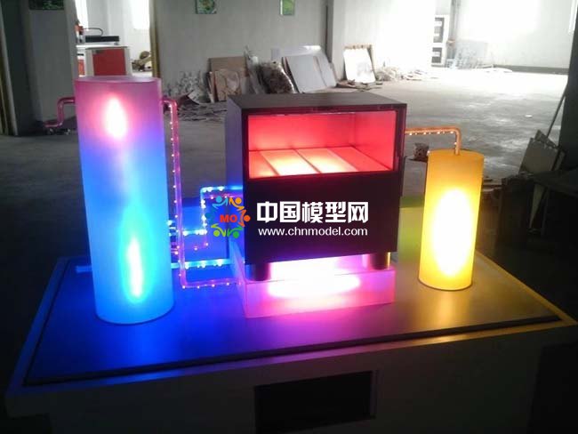 薄膜固體燃料電池系統(tǒng)沙盤模型