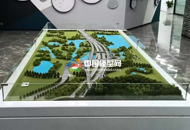 杭寧高速公路湖州市區(qū)聯絡線第TJ01標段沙盤模型